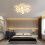 Goeco Modern LED Ceiling Light, Dimmable, with Remote Control/APP, 54W 3