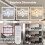 Goeco Modern LED Ceiling Light, Dimmable, with Remote Control/APP, 54W 5