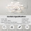 Goeco Modern LED Ceiling Light, Dimmable, with Remote Control/APP, 54W 6