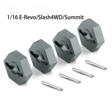 (Titanium) Metal 12mm Hex Adapters For 1/16 E-Revo/Slash4WD/Summit Pivot Balls Vihicles