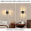 Goeco LED Indoor Wall Light, 40cm, 10W, 3000K, Creative Modern Wall Light 8
