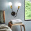 Goeco Ceiling Light Vintage E27 Black Gold Ceiling Light Retro Ceiling light 8