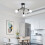 Goeco Industrial Ceiling Light, E27, Black, Creative Chandelier, 40 cm 3