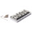 5 String Bass Guitar Replacement Bridge String Spacing 16.5mm Parts Chrome 3