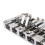 5 String Bass Guitar Replacement Bridge String Spacing 16.5mm Parts Chrome 7