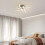 Goeco LED Ceiling Light, 24W, Ceiling Light Waves, Modern, Silver, 4000K 3