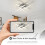 Goeco LED Ceiling Light, 24W, Ceiling Light Waves, Modern, Silver, 4000K 9