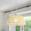 Goeco Hanging Light Rattan Boho Pendant Light, Adjustable Chandelier, E27 7