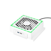 LED Cooling Fan Atmosphere Light 3 Gears Adjustable 5V 2.4A Console Fan 7 Lighting Modes Gaming Parts,for Series S