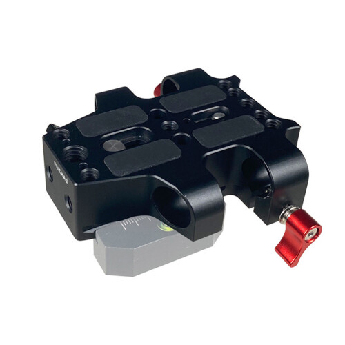 Universal Baseplate with Dual 15mm Rod Rail Clamp for Camera Cage Support 2