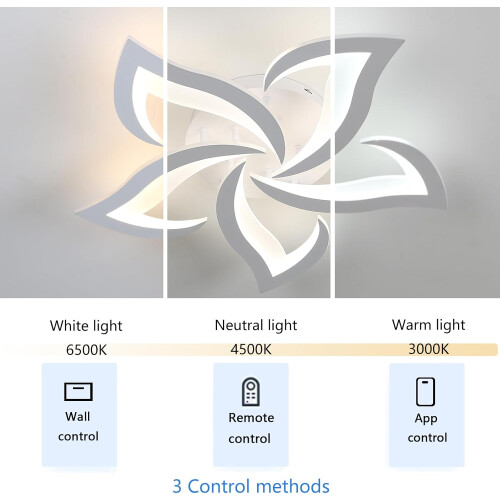 Goeco Dimmable LED Ceiling Light, 40W, with Remote Control/APP, White 1