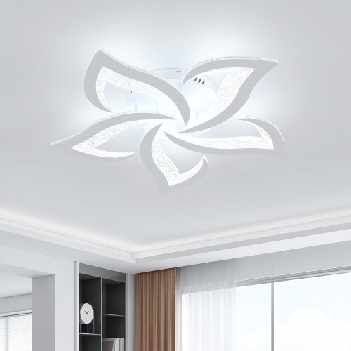 Goeco LED Ceiling Light, 60 W, Creative Flower Design Ceiling Light, 6500K
