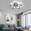 Goeco LED Ceiling Light, 60W, 6500K, Modern Petal Design Ceiling Light, 60cm 2