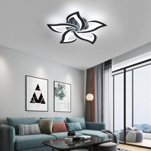 Goeco LED Ceiling Light, 60W, 6500K, Modern Petal Design Ceiling Light, 60cm 1