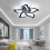 Goeco LED Ceiling Light, 60W, 6500K, Modern Petal Design Ceiling Light, 60cm 4