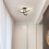 Goeco Modern LED Ceiling Light 22W 2500LM Black 25 cm Dimmable 3