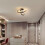Goeco Modern LED Ceiling Light 22W 2500LM Black 25 cm Dimmable 4