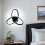 Goeco Modern LED Ceiling Light 22W 2500LM Black 25 cm Dimmable 5