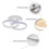 Goeco LED Ceiling Light, 22W, Modern Round Design Ceiling Light, 3000 K 7