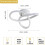 Goeco Modern LED Ceiling Light Creative Flower Shape Ceiling Light 4500K 6