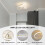 Goeco LED Ceiling Light, 22W, Modern Ceiling Light, 3000K/4500K/6500K, White 7