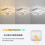 Goeco LED Ceiling Light, Modern, 22 W, Square, White, 3000K/4500K/6500K 2