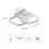 Goeco LED Ceiling Light, Modern, 22 W, Square, White, 3000K/4500K/6500K 6
