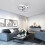 Goeco LED Ceiling Light, Dimmable, Bedroom Ceiling Light, 36W, Modern Silver 2
