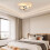 Goeco LED Ceiling Light, Dimmable, Bedroom Ceiling Light, 36W, Modern Silver 3