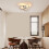 Goeco LED Ceiling Light, Dimmable, Bedroom Ceiling Light, 36W, Modern Silver 4