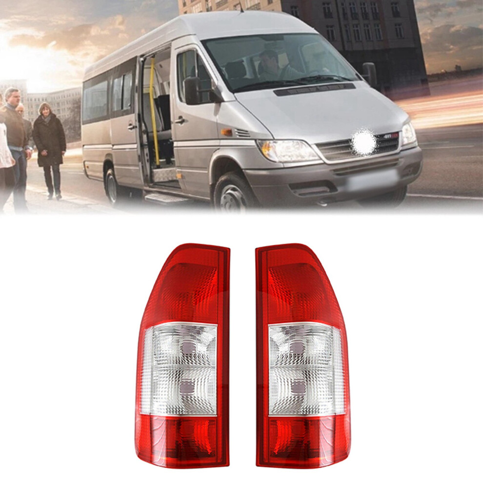 1Pair Car Tail Lights For Sprinter 1995- 2006 Truck Taillight Assembly Without Bulb Rear Brake Stop Tail Lamp 4713134077348