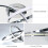 Goeco LED Ceiling Light, Dimmable, Bedroom Ceiling Light, 36W, Modern Silver 7