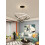 Goeco LED Pendant Light, 3 Rings, with Remote Control, Height Adjustable 36w 4