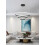 Goeco LED Pendant Light, 3 Rings, with Remote Control, Height Adjustable 36w 5