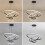 Goeco LED Pendant Light, 3 Rings, with Remote Control, Height Adjustable 36w 8