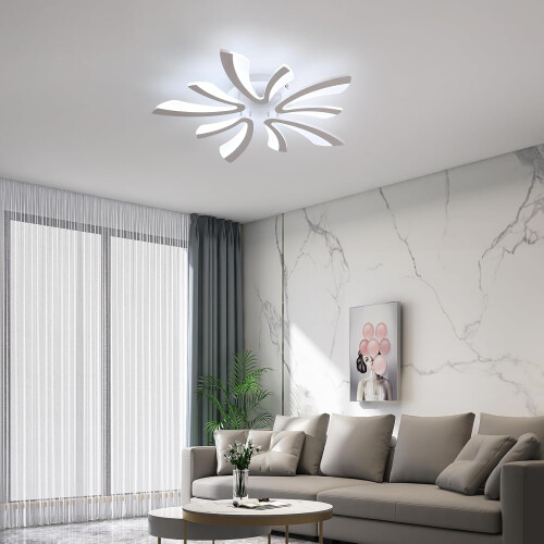 Goeco LED Ceiling Light, 50W , Modern Ceiling Light for Bedroom, 70cm, 6500K 1
