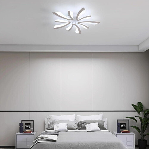 Goeco LED Ceiling Light, 50W , Modern Ceiling Light for Bedroom, 70cm, 6500K 2