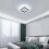 Goeco Modern LED Ceiling Light 30W Square Acrylic Ceiling Light 6500K 30cm 4