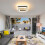 Goeco LED Ceiling Light, Modern Geometric Ceiling Light, 24W, White  Acrylic 3