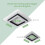 Goeco Modern LED Ceiling Light 30W Square Acrylic Ceiling Light 6500K 30cm 6