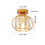 Goeco Ceiling Light Crystal Modern, E27, Ceiling Light Semi-Flush Mounting 3