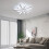 Goeco Dimmable LED Ceiling Light, Living Room Remote Control 48W 70cm White 2