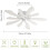 Goeco Dimmable LED Ceiling Light, Living Room Remote Control 48W 70cm White 6