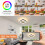Goeco LED Ceiling Light, Modern Geometric Ceiling Light, 24W, White  Acrylic 5