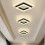 Goeco LED Ceiling Light, Modern Geometric Ceiling Light, 24W, White  Acrylic 4