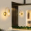 Goeco 2 Pack Vintage Wall Light, Retro Iron Wall Spotlight, E27, Gold 3