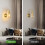 Goeco 2 Pack Vintage Wall Light, Retro Iron Wall Spotlight, E27, Gold 4