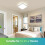 Goeco LED Ceiling Light Flat, 36W IP44 4000K, Modern Ceiling Lighting Square 5