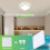 Goeco LED Ceiling Light Flat, 36W IP44 4000K, Modern Ceiling Lighting Square 6