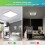Goeco LED Ceiling Light Flat, 36W IP44 4000K, Modern Ceiling Lighting Square 7